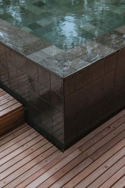 Deck en jardín